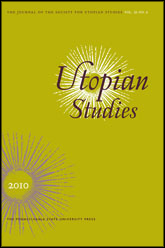 Utopian Studies Journal Cover